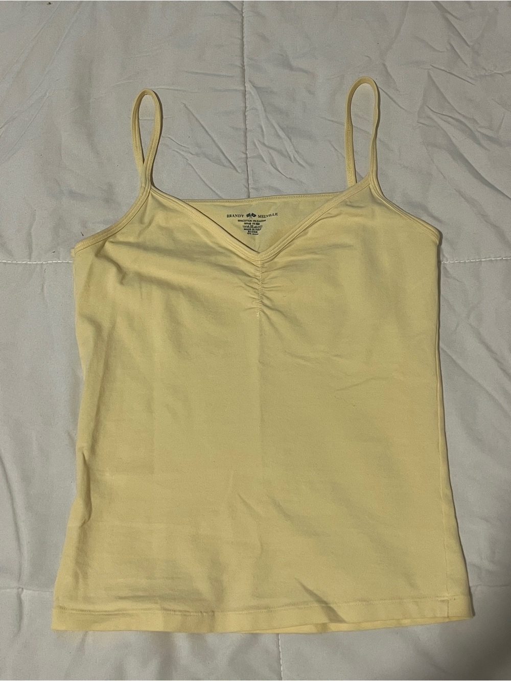 Brandy Melville butter yellow tank
